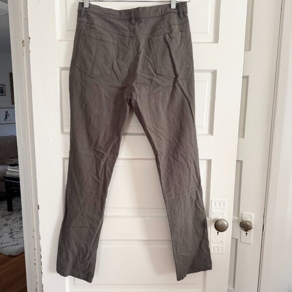 Free Fly Women's Olive Green Cotton Twill Pants - sz 32 x 32 - Picture 4 of 5